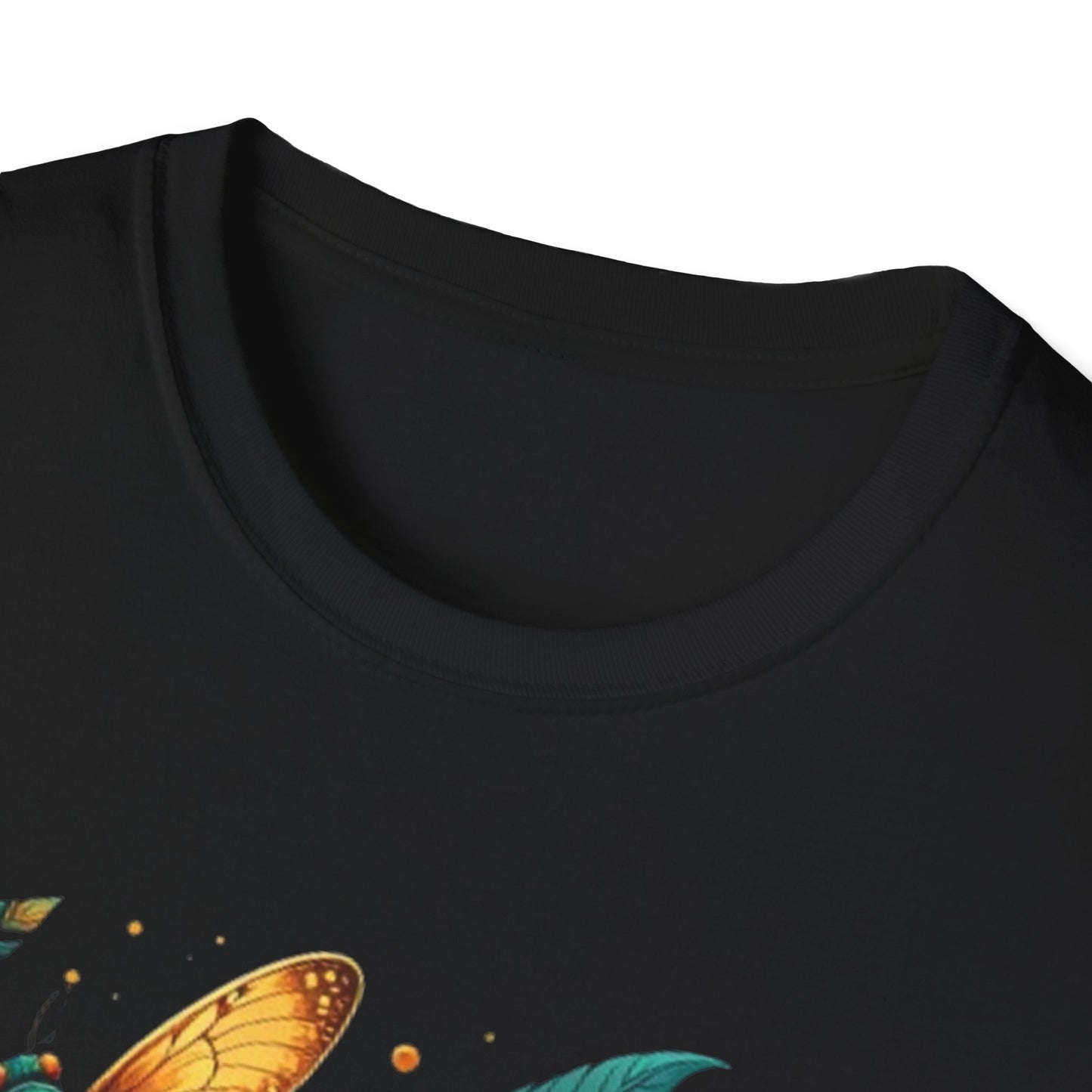 Botanical Butterfly Enamel Tee, Nature Lovers Shirt, Summer Casual Wear, Eco-Friendly Gift, Gardening Enthusiasts Tee