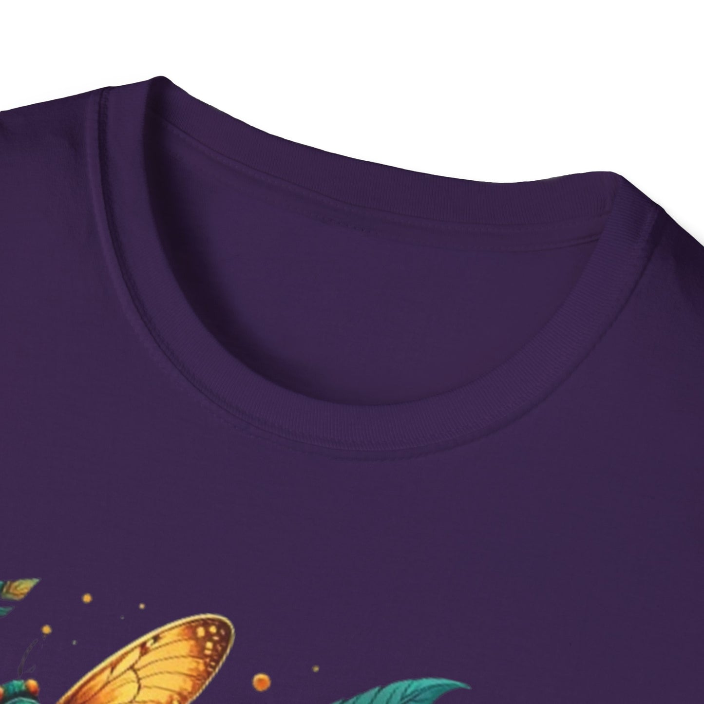 Botanical Butterfly Enamel Tee, Nature Lovers Shirt, Summer Casual Wear, Eco-Friendly Gift, Gardening Enthusiasts Tee